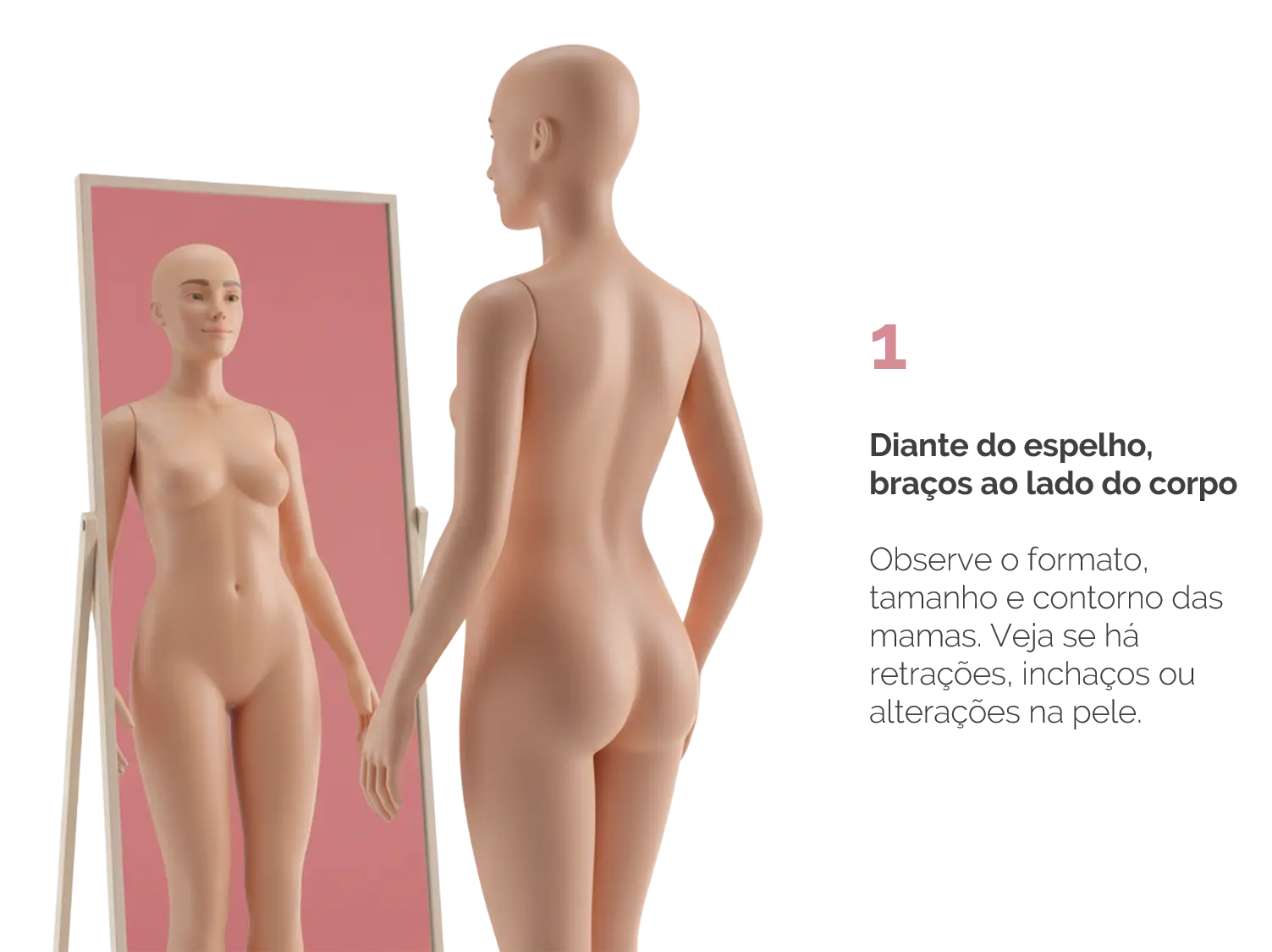 Autoexame — observação no espelho